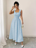 Ninonine "Celeste" | Textured Floral Smocked-Waist Maxi Dress