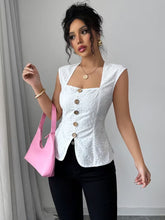 Ninonine "Seraphina" | Embroidered Eyelet Square-Neck Top