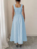 Ninonine "Celeste" | Textured Floral Smocked-Waist Maxi Dress