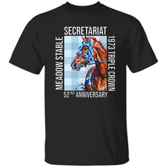 Horse Racing Meadow Stable Secretariat 1973 Triple Crown 52nd Anniversary Shirt