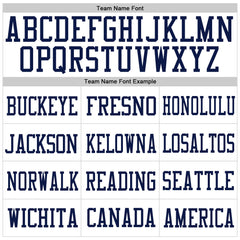Custom White Navy-White Mesh Authentic Football Jersey