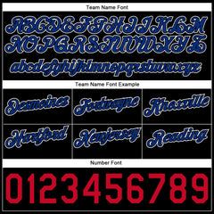 Custom White Royal-Black Authentic Throwback Split Fashion Basketball Shorts