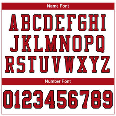 Custom White Red-Black Mesh Authentic Football Jersey